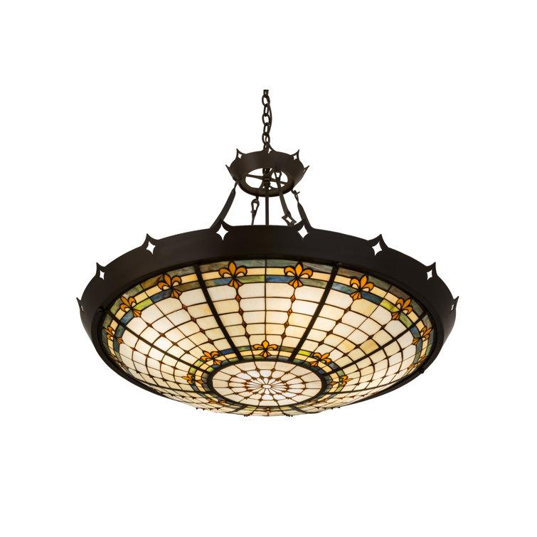 Timeless Bronze 40" Glass LED Indoor/Outdoor Pendant