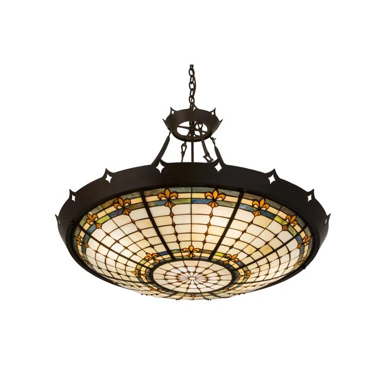 Timeless Bronze 40" Glass LED Indoor/Outdoor Pendant