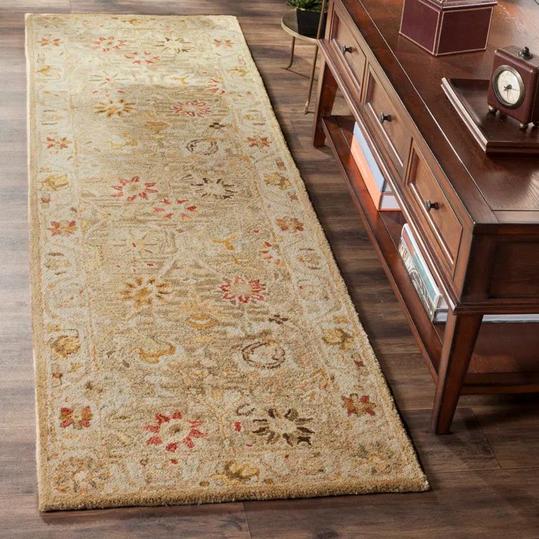 Antiquity AT859 Hand Tufted Indoor Accent Rug - Taupe/Beige - 2'x3' - Safavieh