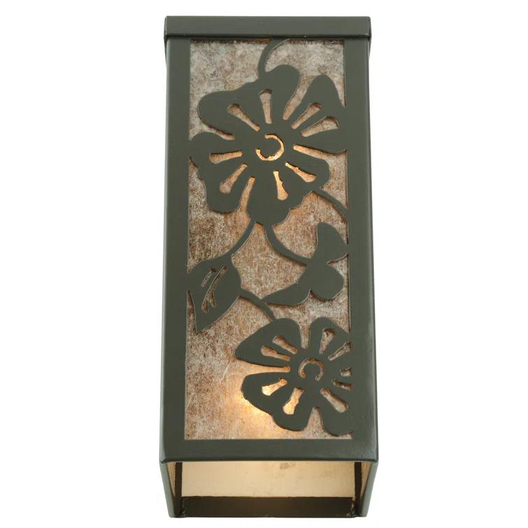 Rustic Lodge Flush Mounted Sconce