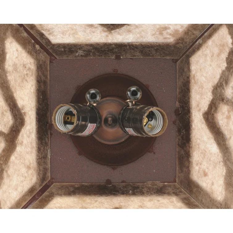 Rustic Lodge 2 - Light Rust Single Pendant