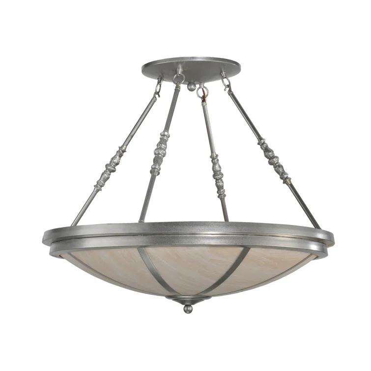 4 - Light Nickel Unique/Statement Pendant