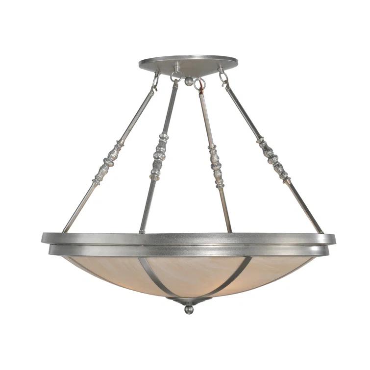 4 - Light Nickel Unique/Statement Pendant