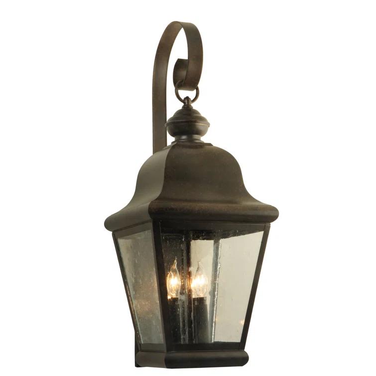 Rustic Lodge Solid Brass Wall Light