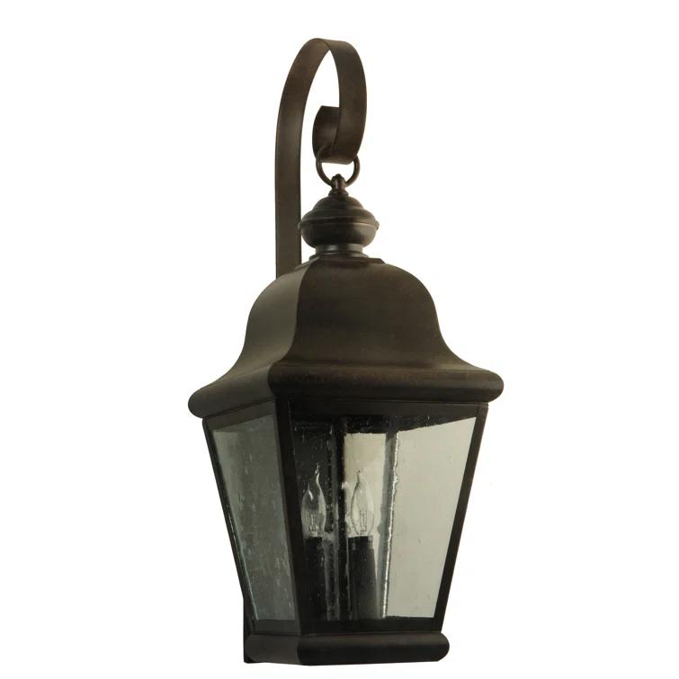 Rustic Lodge Solid Brass Wall Light