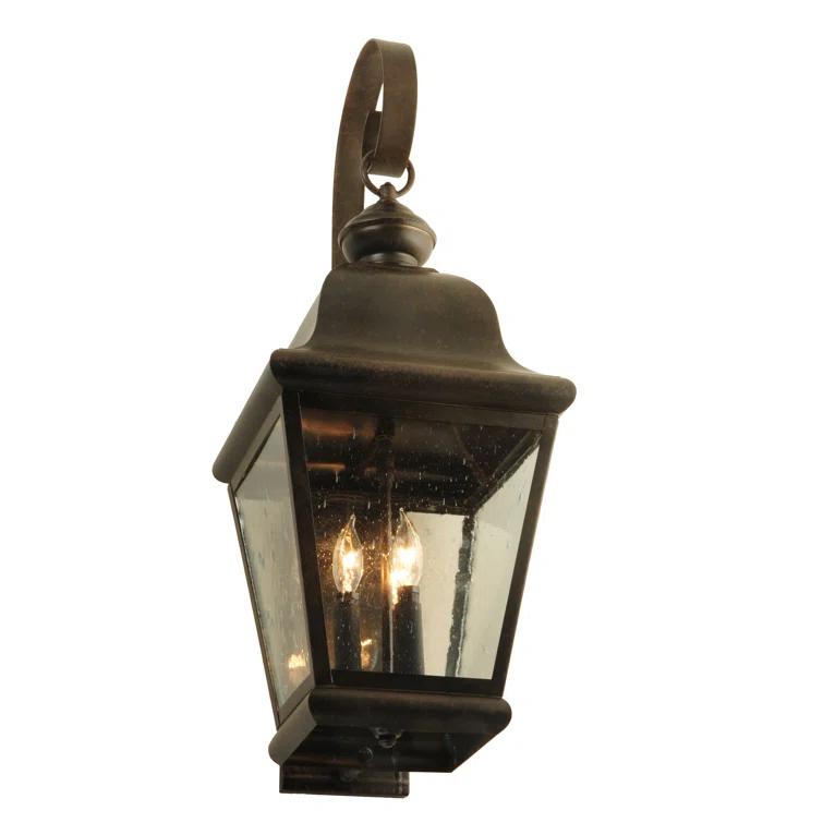 Rustic Lodge Solid Brass Wall Light