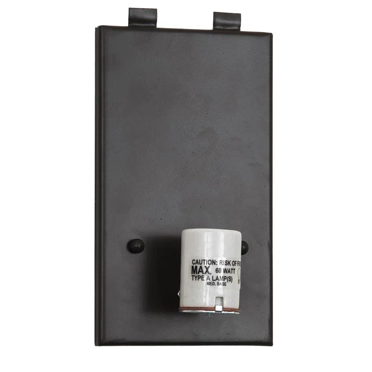 Rustic Lodge Bronze Flush Mounted Sconce