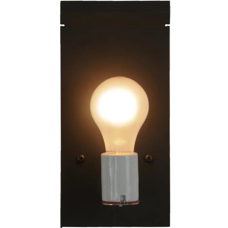Rustic Lodge Bronze Flush Mounted Sconce