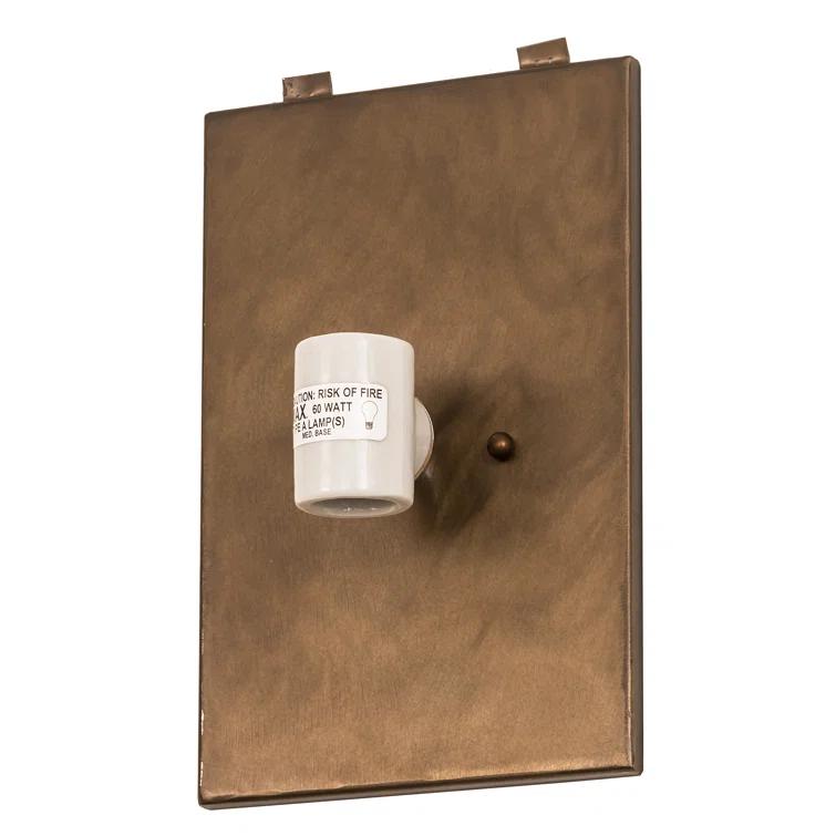Rustic Lodge Flush Mounted Sconce