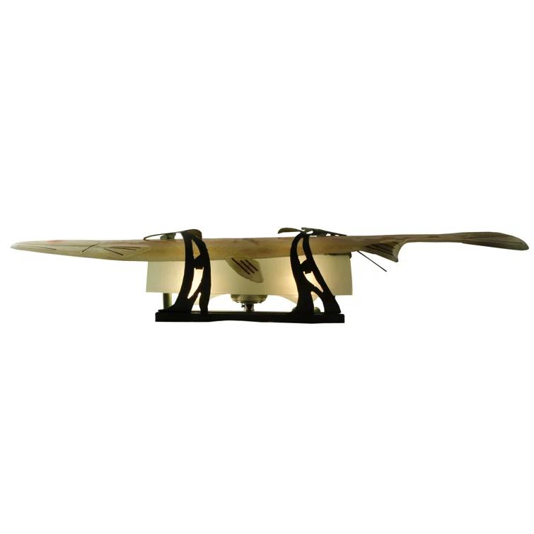 Rustic Lodge Flush Mounted Sconce