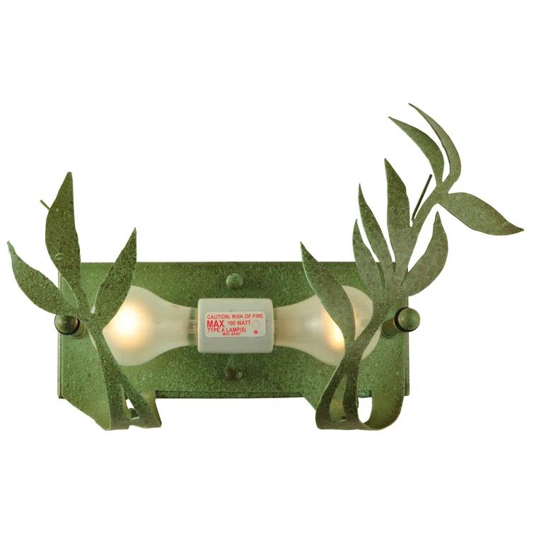 Rustic Lodge Flush Mounted Sconce