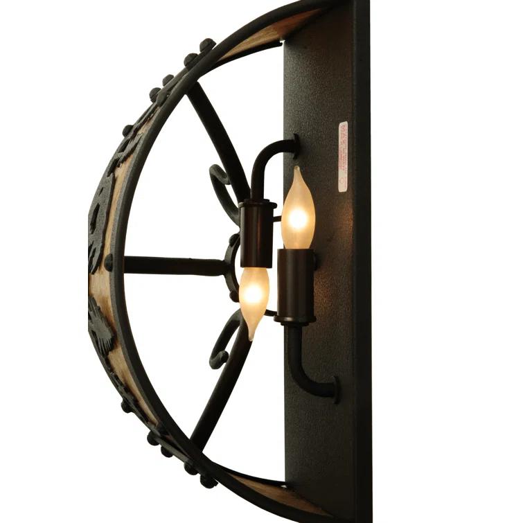 Wildlife At Pine Lake Flush Mounted Sconce