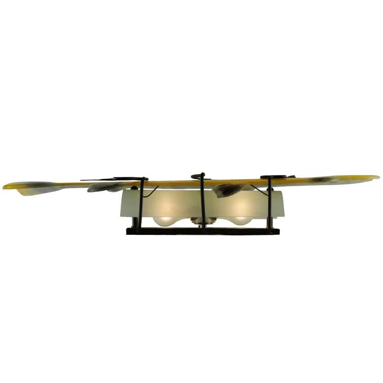 Rustic Lodge Flush Mounted Sconce