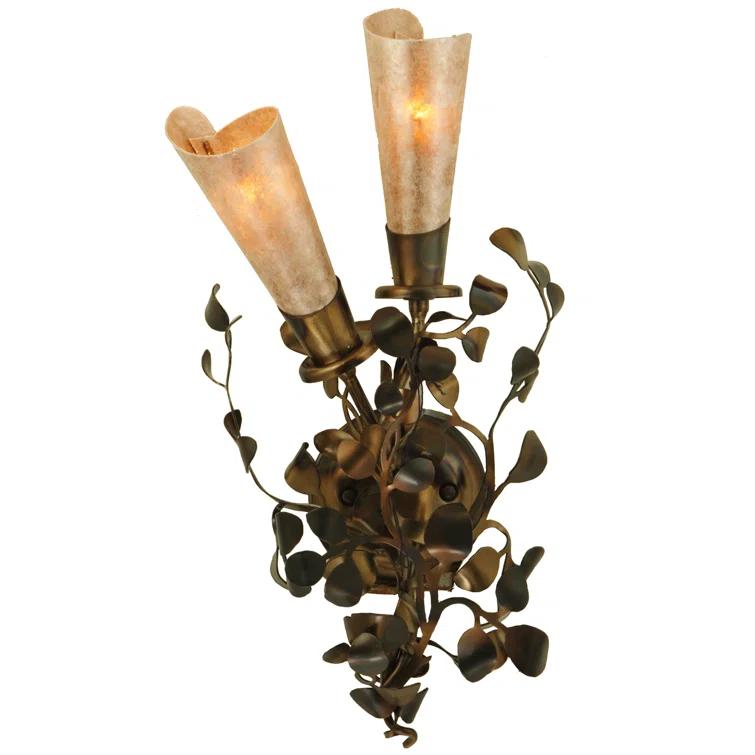 Rustic Lodge Armed Sconce
