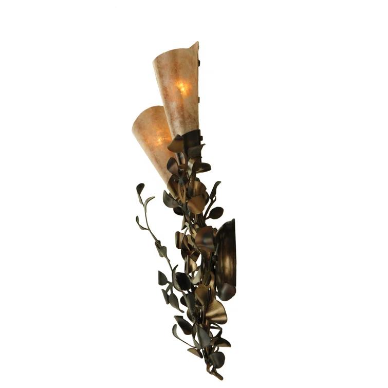 Rustic Lodge Armed Sconce