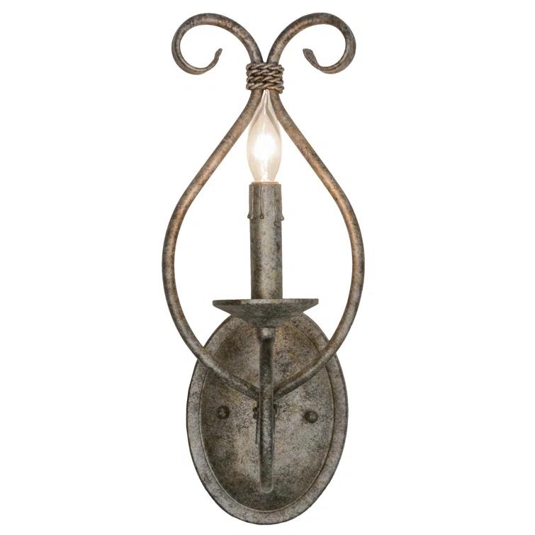 Olivia Iron Candle Wall Light