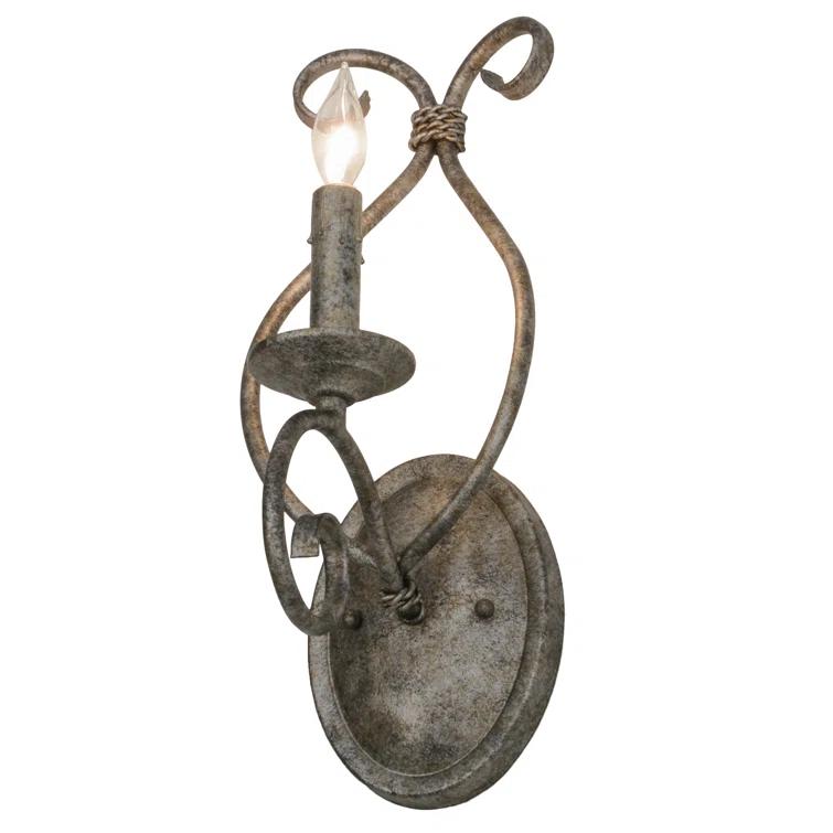 Olivia Iron Candle Wall Light