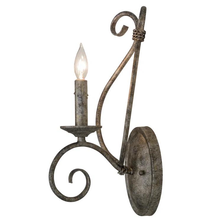 Olivia Iron Candle Wall Light