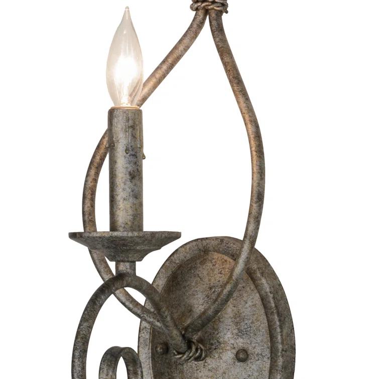 Olivia Iron Candle Wall Light