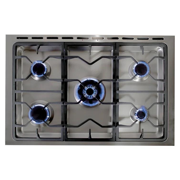 F965 Series 36 in. Stellar Collection 3.8 cu. ft. Dual Fuel Range, 5 Sealed Burners, 8 Function Convection Oven in Stainless Steel