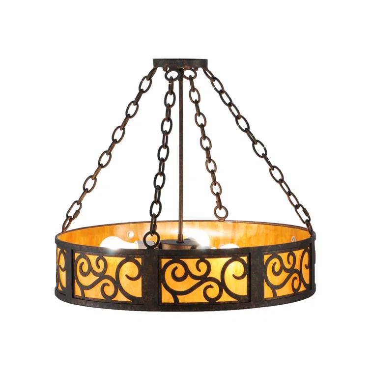 Meyda Lighting 3 - Light Dimmable Drum Chandelier