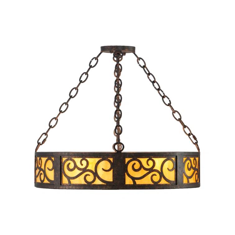 Meyda Lighting 3 - Light Dimmable Drum Chandelier