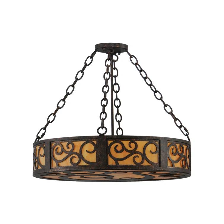 Meyda Lighting 3 - Light Dimmable Drum Chandelier