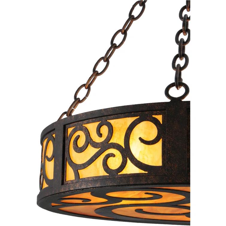 Meyda Lighting 3 - Light Dimmable Drum Chandelier