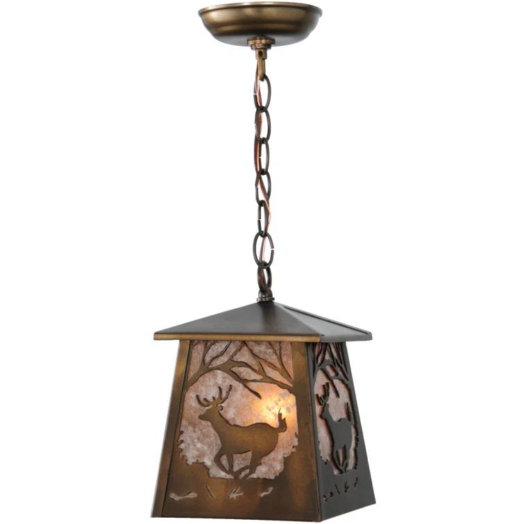 1 - Light Antique Copper Lantern Pendant