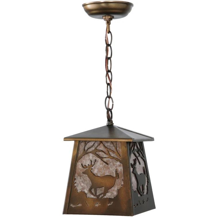 1 - Light Antique Copper Lantern Pendant