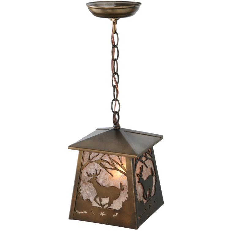 1 - Light Antique Copper Lantern Pendant