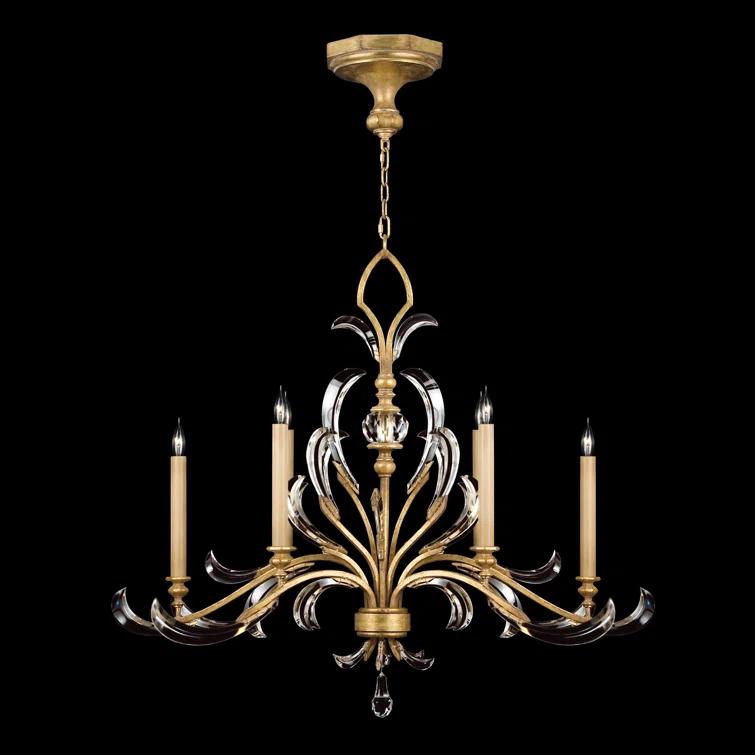 Beveled Arcs 6 - Light Classic / Traditional Chandelier