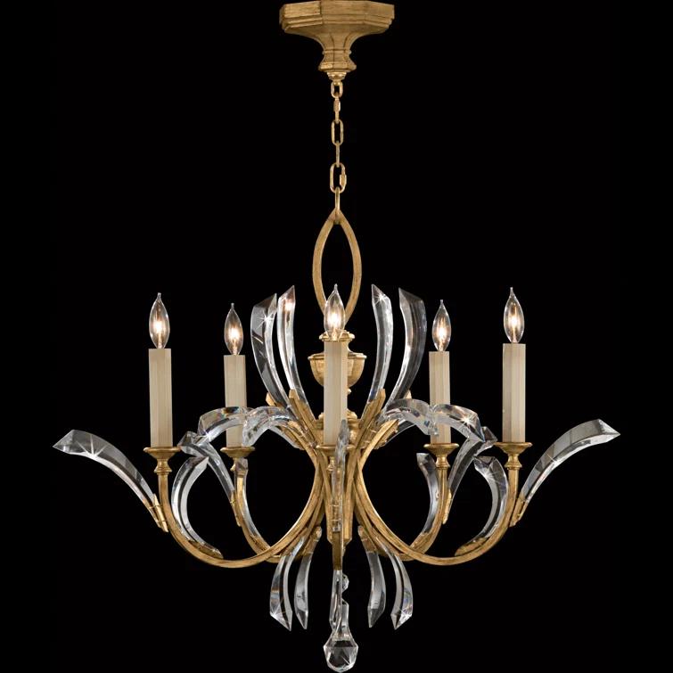 Beveled Arcs 5 - Light Classic / Traditional Chandelier