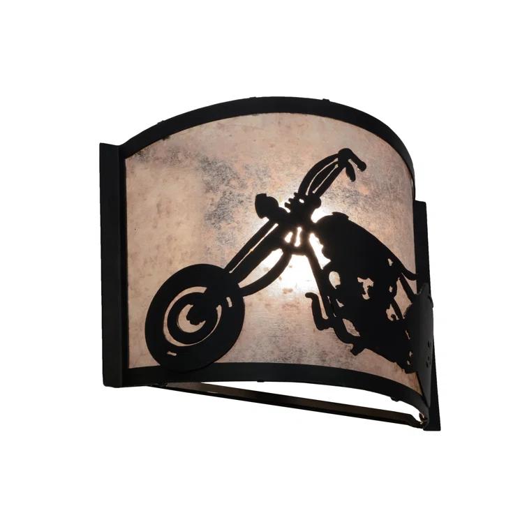 Meyda Lighting Motorcycle Flush Mounted Sconce