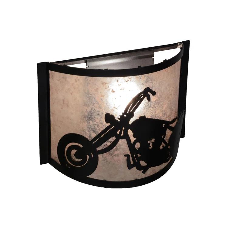 Meyda Lighting Motorcycle Flush Mounted Sconce