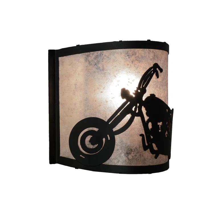Meyda Lighting Motorcycle Flush Mounted Sconce