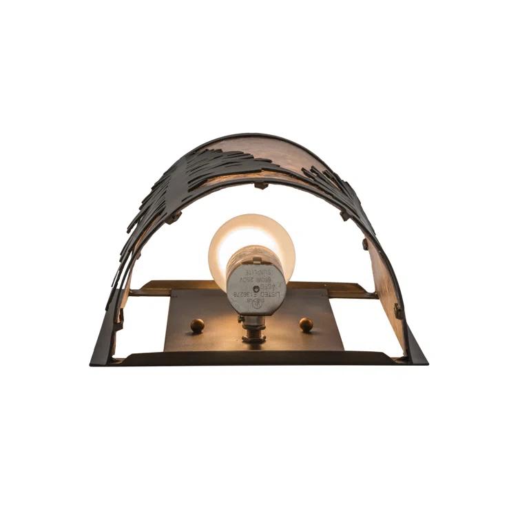 Rustic Lodge Flush Mounted Sconce