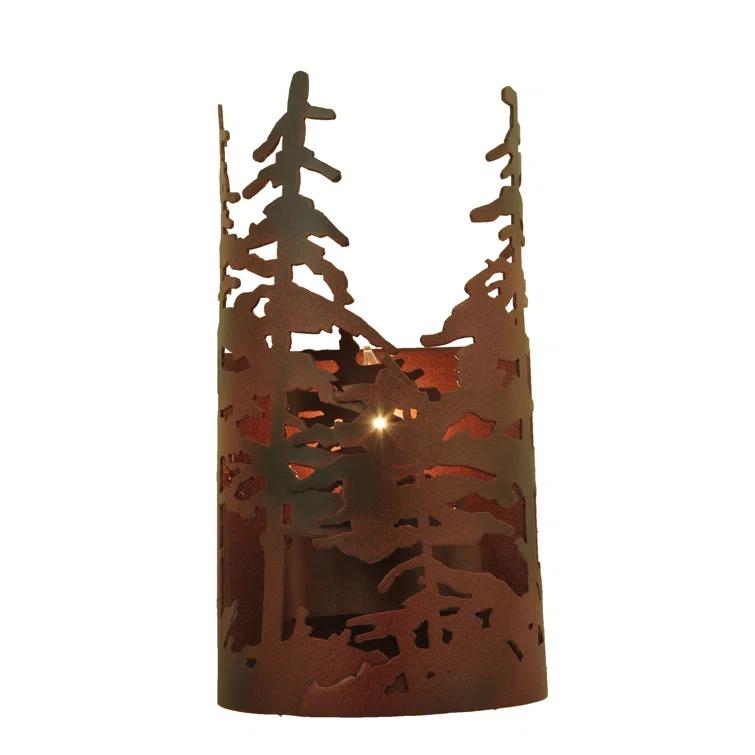 Meyda Lighting Rustic Lodge Flush Mounted Sconce