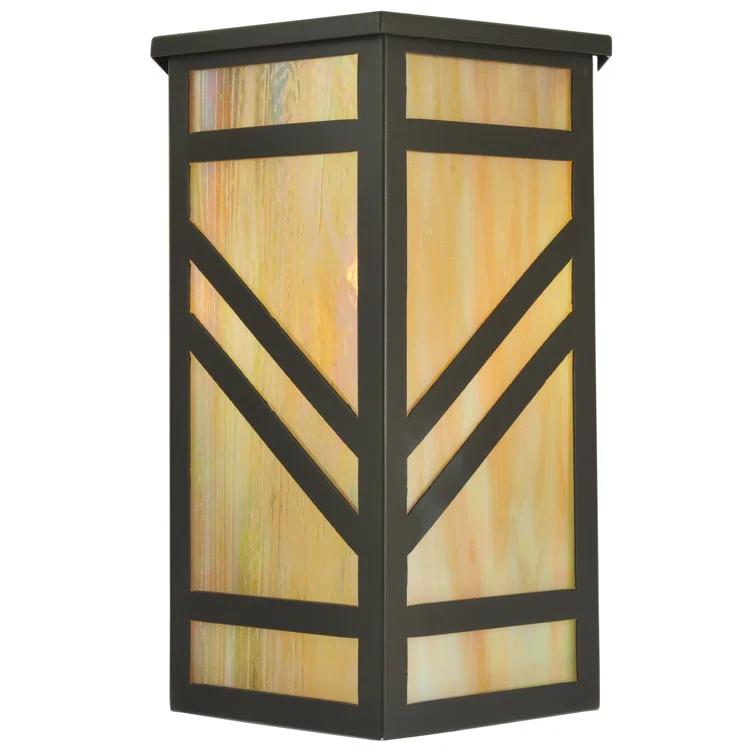 Santa Fe Bronze Flush Mounted Sconce