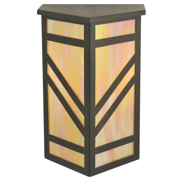 Santa Fe Bronze Flush Mounted Sconce