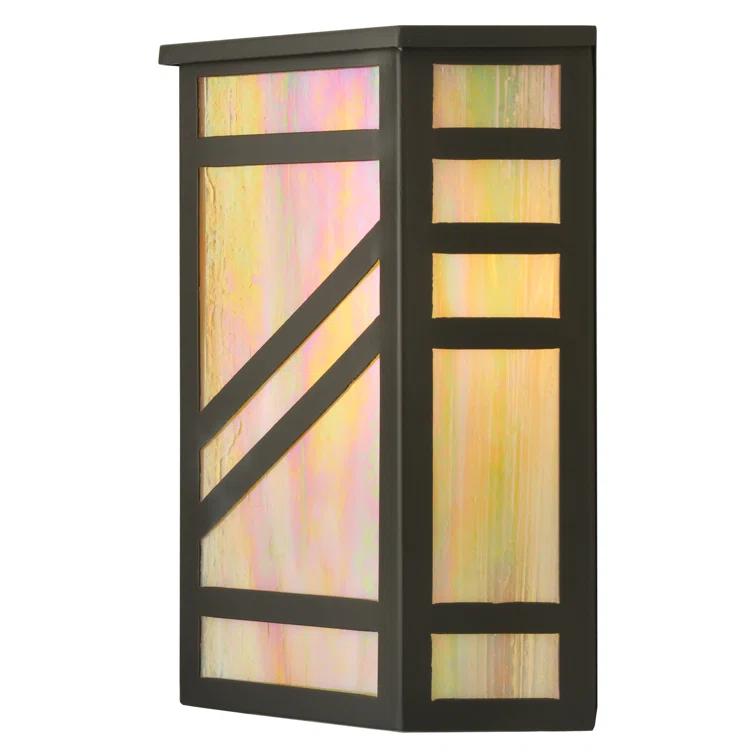 Santa Fe Bronze Flush Mounted Sconce