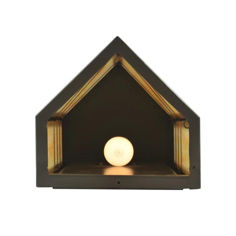 Santa Fe Bronze Flush Mounted Sconce
