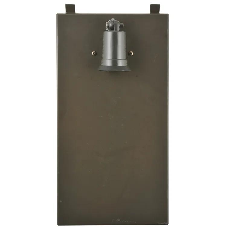 Santa Fe Bronze Flush Mounted Sconce