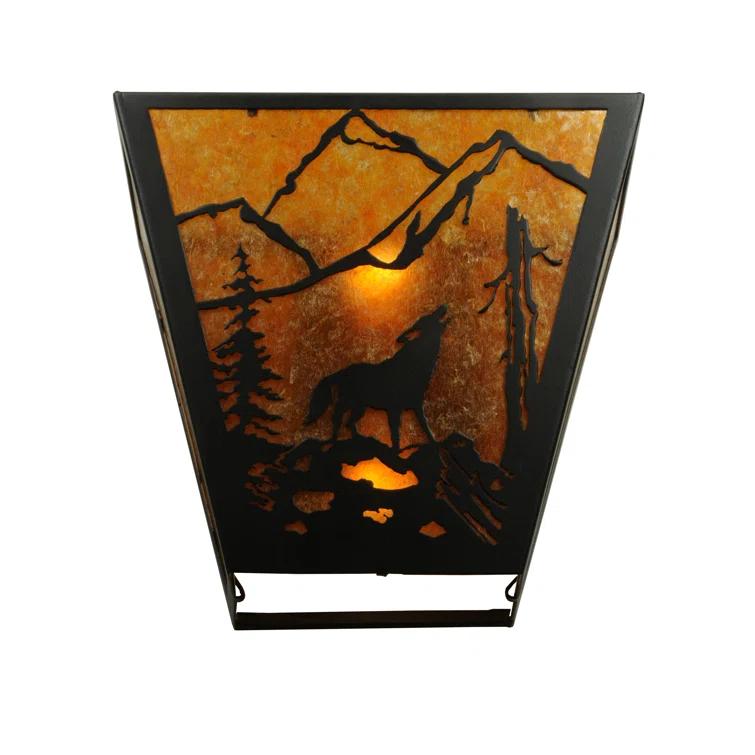 Meyda Lighting Rustic Lodge Flush Mounted Sconce