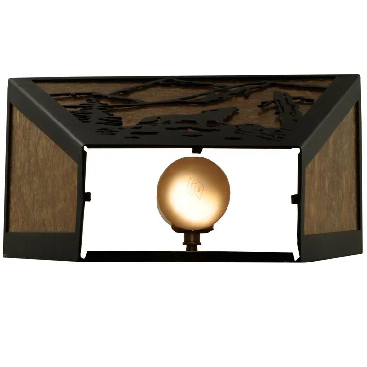 Meyda Lighting Rustic Lodge Flush Mounted Sconce