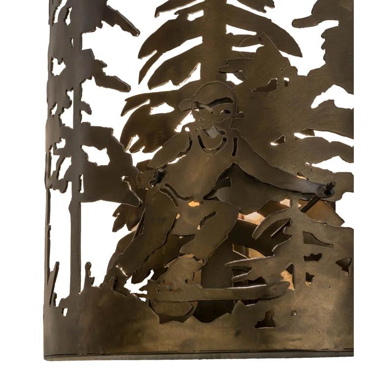 Meyda Lighting Rustic Lodge Flush Mounted Sconce