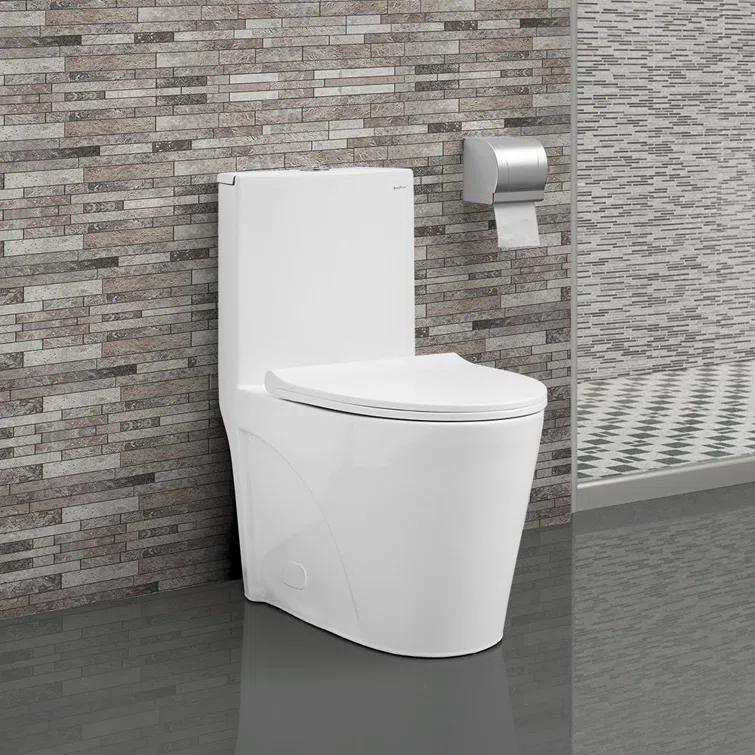St. Tropez One Piece Elongated Toilet Dual Vortex Flush 1.6 GPF