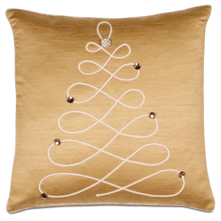 Eastern Accents Holiday Embroidered Throw Pillow