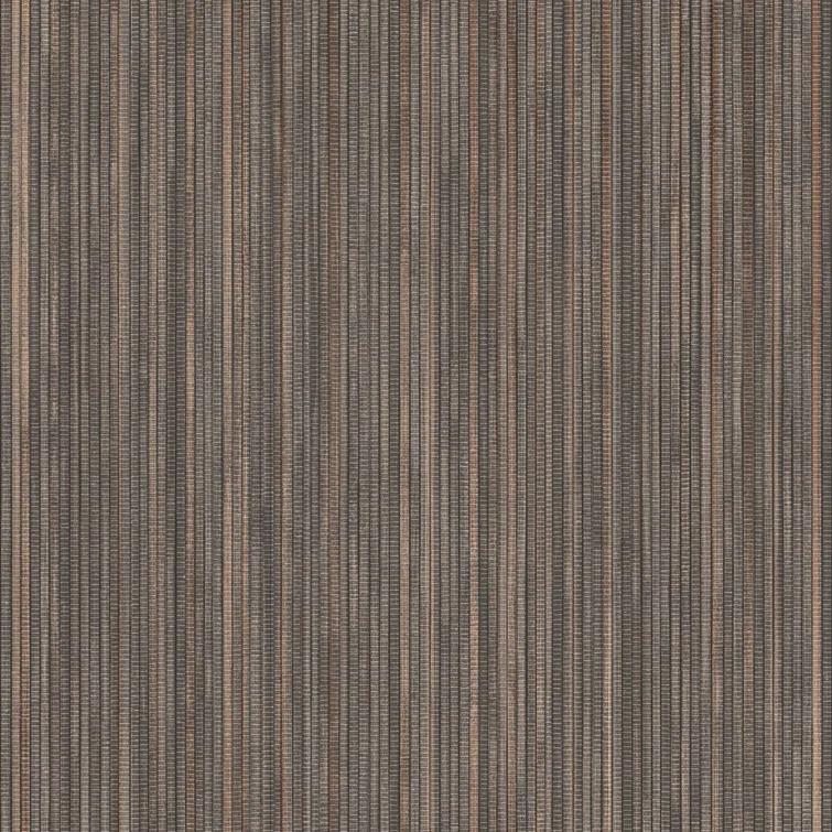 Tempaper & Co. 28 sq ft Faux Grasscloth Removable Peel and Stick Wallpaper Textured Bronze : Vinyl, Self-Adhesive, Thin Stripe Pattern