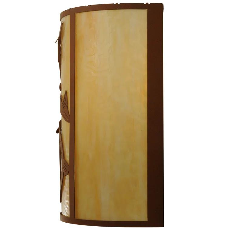 Leaping Trout Flush Mounted Sconce
